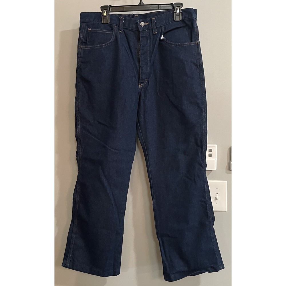 Sheplers Jeans Bootcut USA Made Dark Wash Vintage Mens 36 X 28